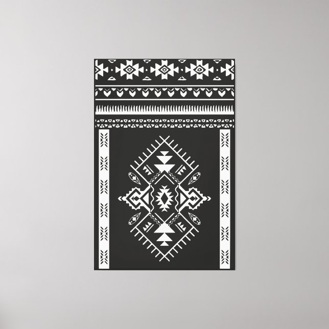 AZTEC TRIBAL - überzogene Canvas Leinwanddruck (Vorderseite)