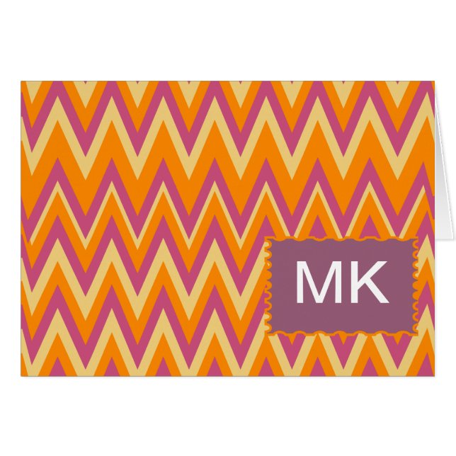 Aztec Tribal ZigZag (Vorderseite (Horizontal))