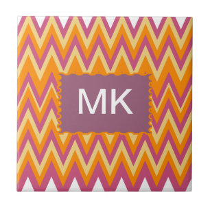 Aztec Tribal ZigZag Fliese