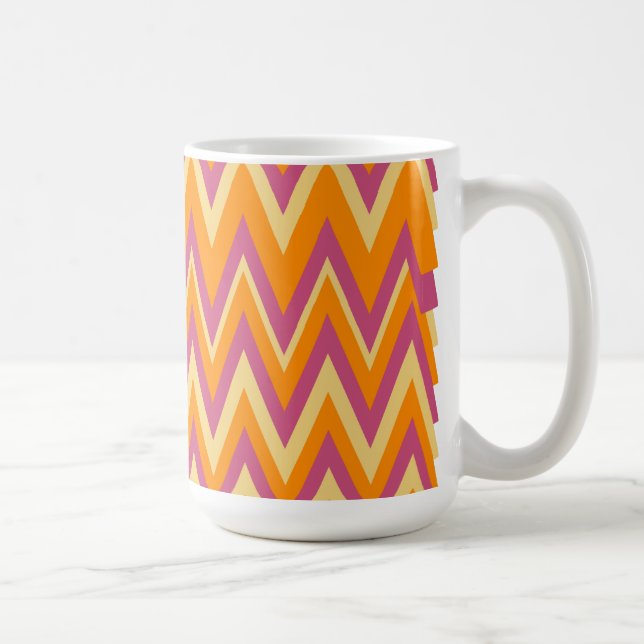 Aztec Tribal ZigZag Kaffeetasse (Rechts)