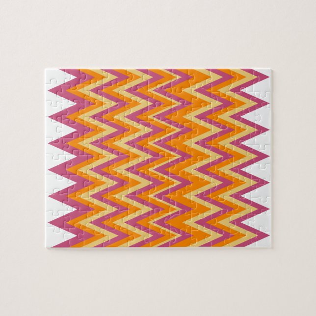 Aztec Tribal ZigZag Puzzle (Horizontal)