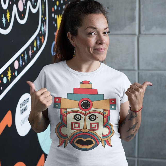 Aztec Tribe Mask T-Shirt (Von Creator hochgeladen)