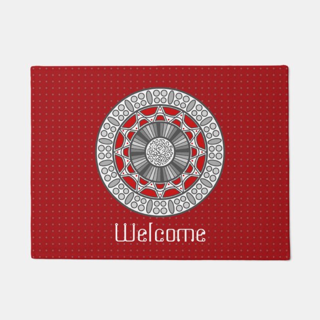 Aztec trifft Alien Doormat Fußmatte (Vorderseite)