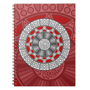 Aztec trifft Alien Notizbuch Notizblock