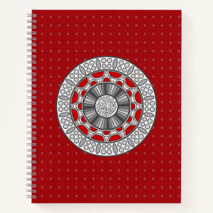 Aztec trifft Alien Spiral Notebook Notizbuch