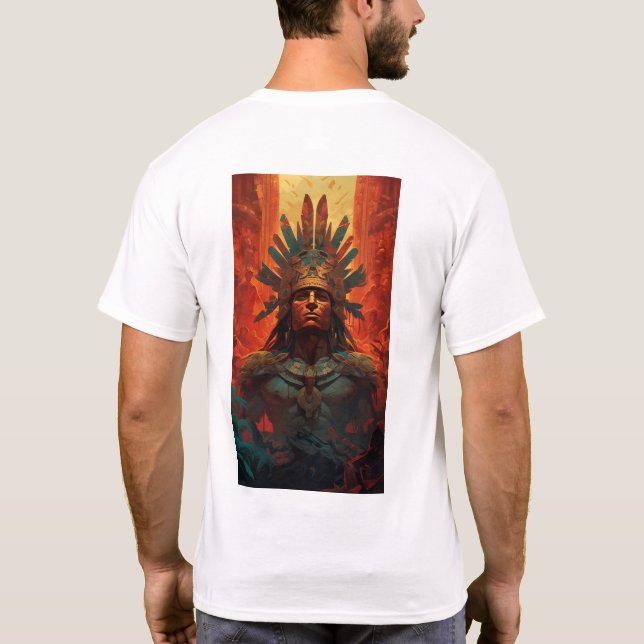 Aztec Warrior - Cooler Aztec Culture T - Shirt (Rückseite)