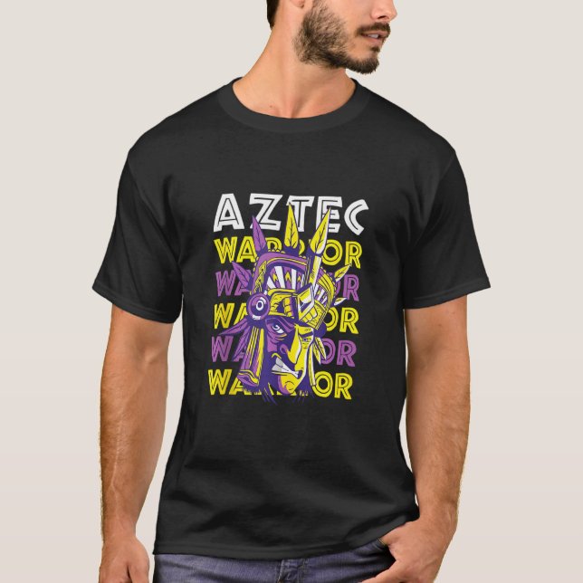 Aztec Warrior Culture Tradition Maya Inca Mayan T-Shirt (Vorderseite)