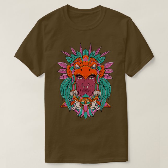Aztec Warrior Eagle Warrior T-Shirt (Design vorne)