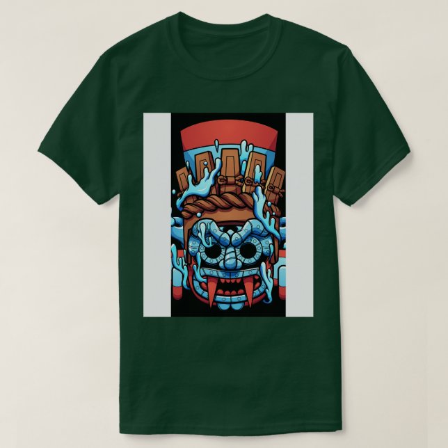 Aztec Warrior God T-Shirt (Design vorne)