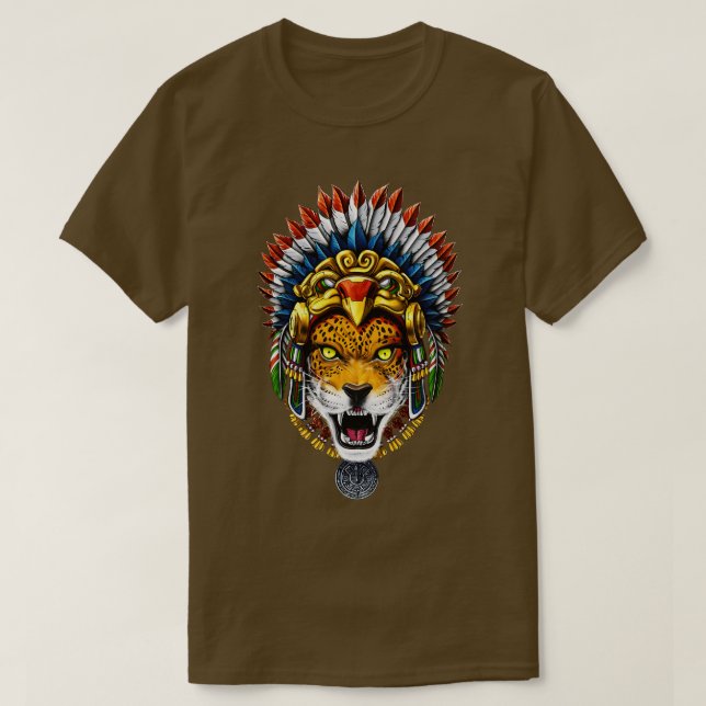 Aztec Warrior Jaguar T-Shirt (Design vorne)