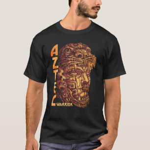 Aztec Warrior King Mexican Native Art Mayans T-Shirt