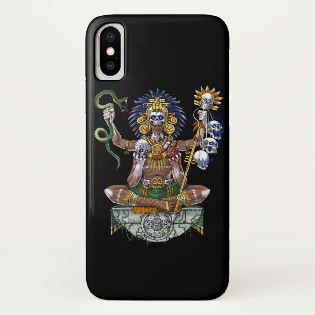 Aztec Warrior Shaman Case-Mate iPhone Hülle (Rückseite)