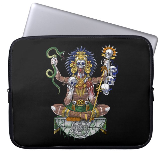 Aztec Warrior Shaman Laptopschutzhülle (Vorderseite)