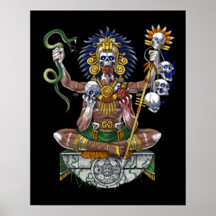 Aztec Warrior Shaman Poster