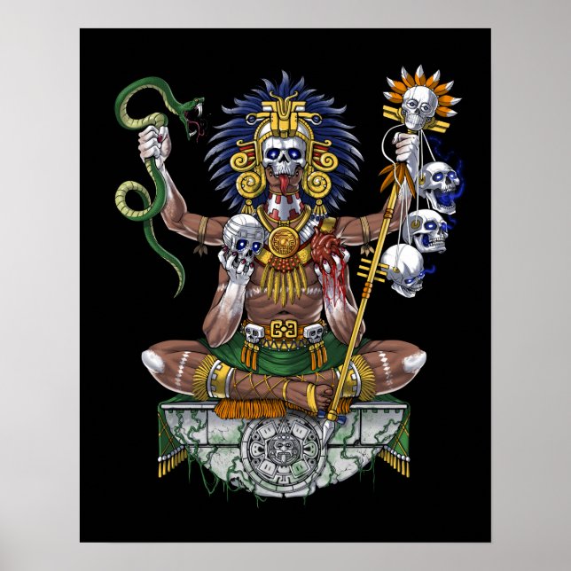Aztec Warrior Shaman Poster (Vorne)