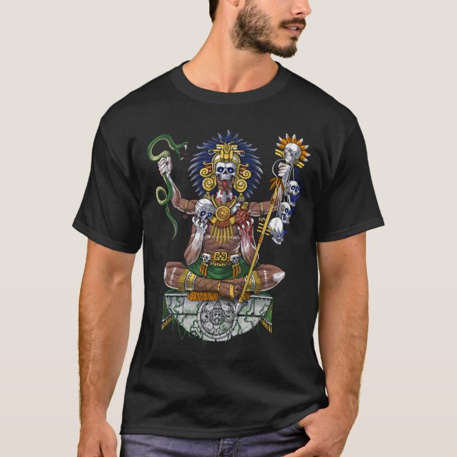 Aztec Warrior Shaman T-Shirt (Vorderseite)