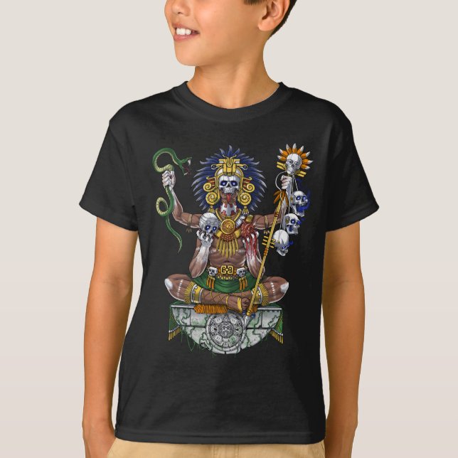 Aztec Warrior Shaman T-Shirt (Vorderseite)