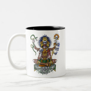 Aztec Warrior Shaman Zweifarbige Tasse
