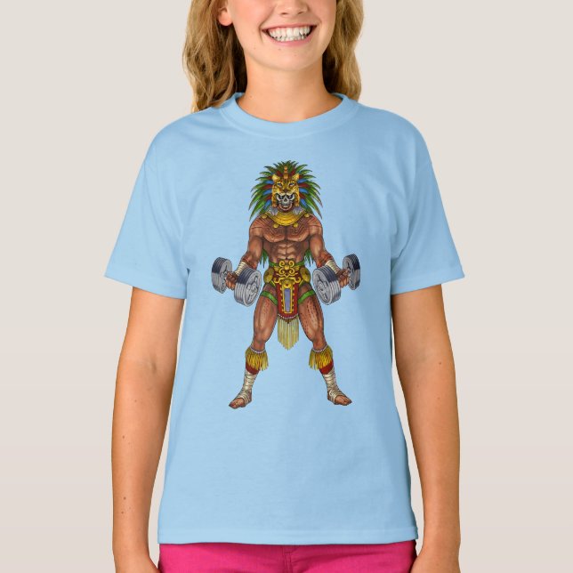 Aztec Warrior Weightlifting T-Shirt (Vorderseite)