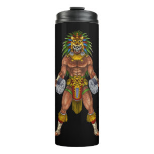 Aztec Warrior Weightlifting Thermosbecher