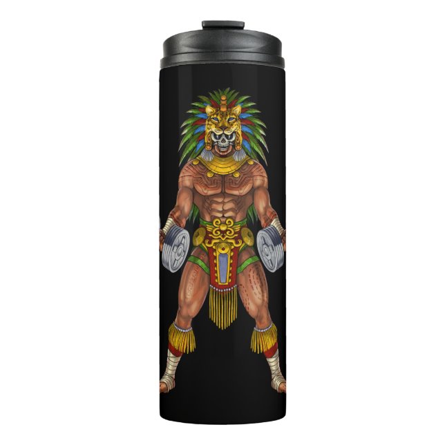 Aztec Warrior Weightlifting Thermosbecher (Vorderseite)