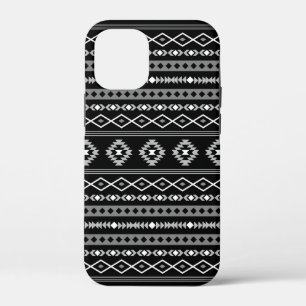 Aztec White Gray Black Mixed Motifs Muster Case-Mate iPhone Hülle