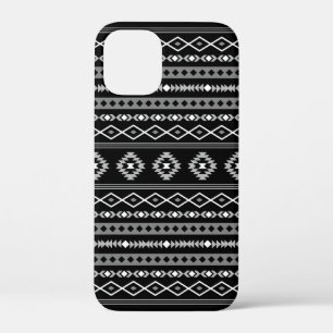 Aztec White Gray Black Mixed Motifs Muster Case-Mate iPhone Hülle