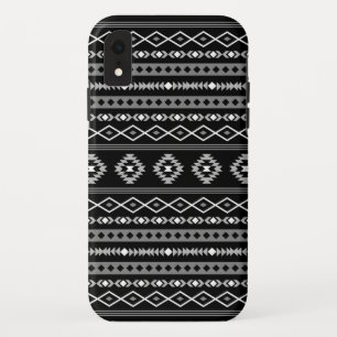 Aztec White Gray Black Mixed Motifs Muster Case-Mate iPhone Hülle