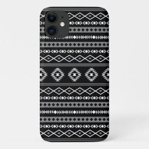 Aztec White Gray Black Mixed Motifs Muster Case-Mate iPhone Hülle
