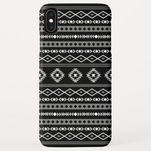 Aztec White Gray Black Mixed Motifs Muster Case-Mate iPhone Hülle