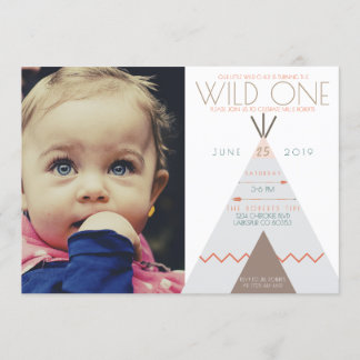 Aztec Wild One | Einladung zum ersten Geburtstag F