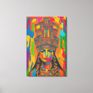 Aztec Woman Art Leinwanddruck