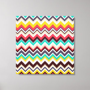 Aztec Zickzack #3 bei VictoriaShaylee Leinwanddruck