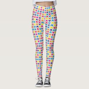 Aztec Zickzack bunt Leggings