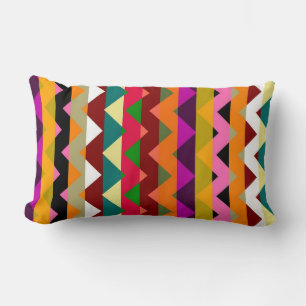 Aztec Zickzack Zigzag Streifenmuster 12 Lendenkissen