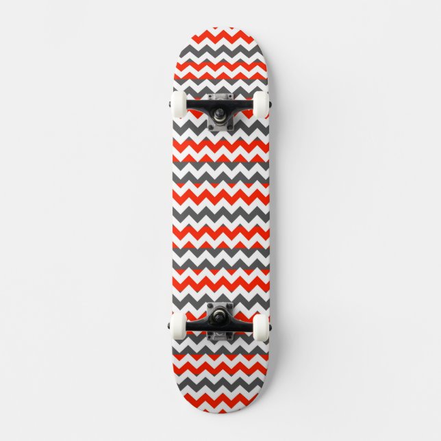 Aztec Zickzack Zigzag Streifenmuster 2 Skateboard (Vorderseite)