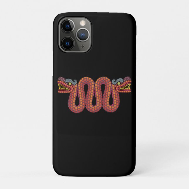 Aztec-Zweikopfschlange Case-Mate iPhone Hülle (Rückseite)