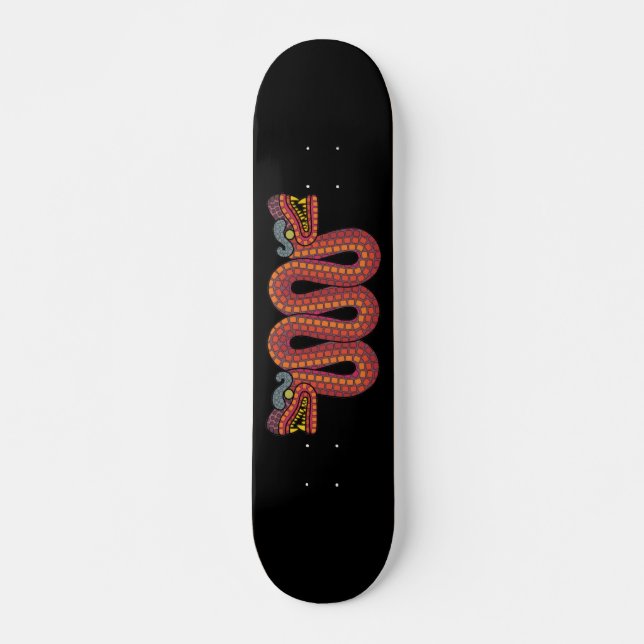 Aztec-Zweikopfschlange Skateboard (Vorne)