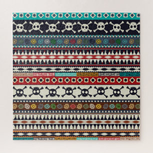 Aztek-Muster, nahtloses Musterdesign Puzzle