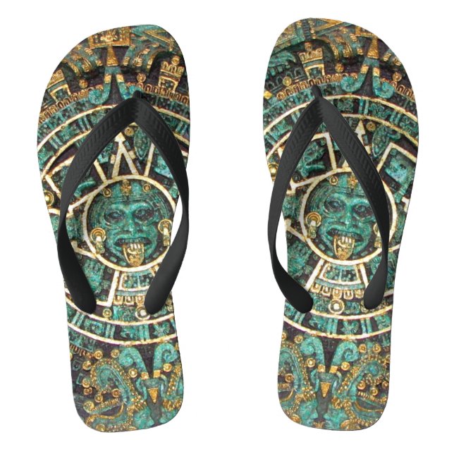 Aztekalender Flip Flops (Fußbett)