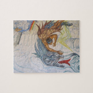 Azteke und Drache Puzzle