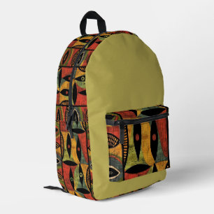 Azteken, afrikanisches Design Bedruckter Rucksack