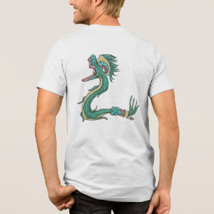Azteken-Drache und Symbol-Shirt Tri-Blend Shirt