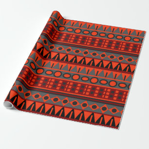 Azteken-Eingeborenenmuster Geschenkpapier