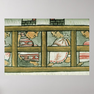 Azteken-Gefangene aus dem "Florentiner Kodex" Poster