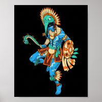 Azteken Gott des Krieges und der Sonne - Huitzilop