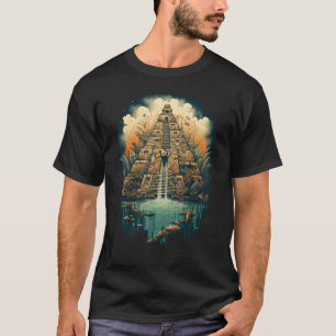 Azteken Inka Maya Mystischer Dschungeltempel Pyram T-Shirt