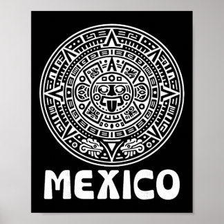 Azteken-Kalender Fußball Mexiko Fußball Fan Mexika Poster