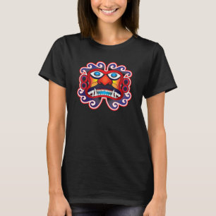 Azteken Maya Sonnengott Gesicht T-Shirt