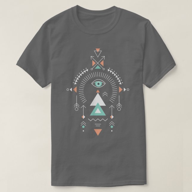 Azteken-Muster für Sacred GeometryEinzigartiges Ni T-Shirt (Design vorne)